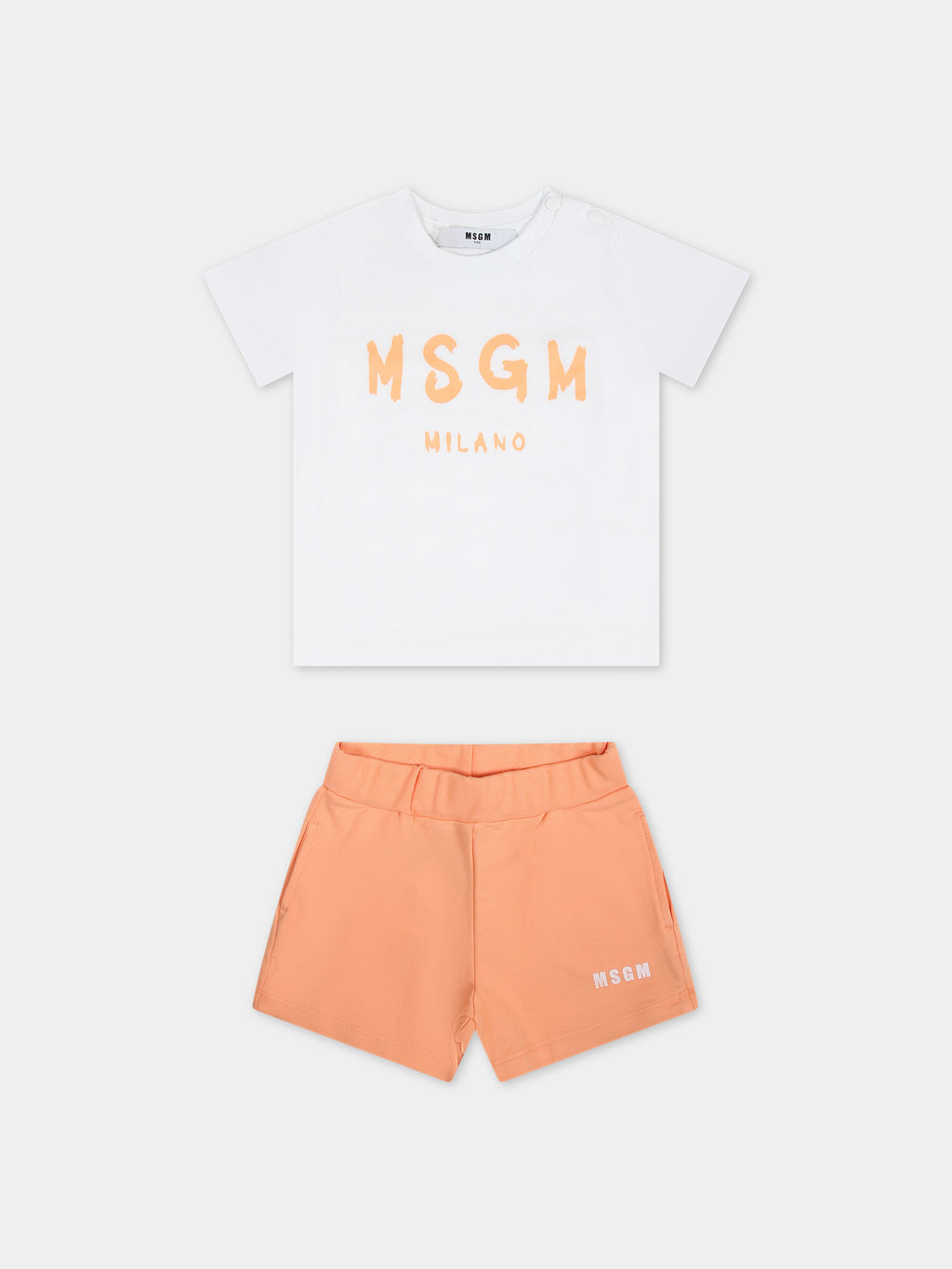 Orange set for babykids with logo